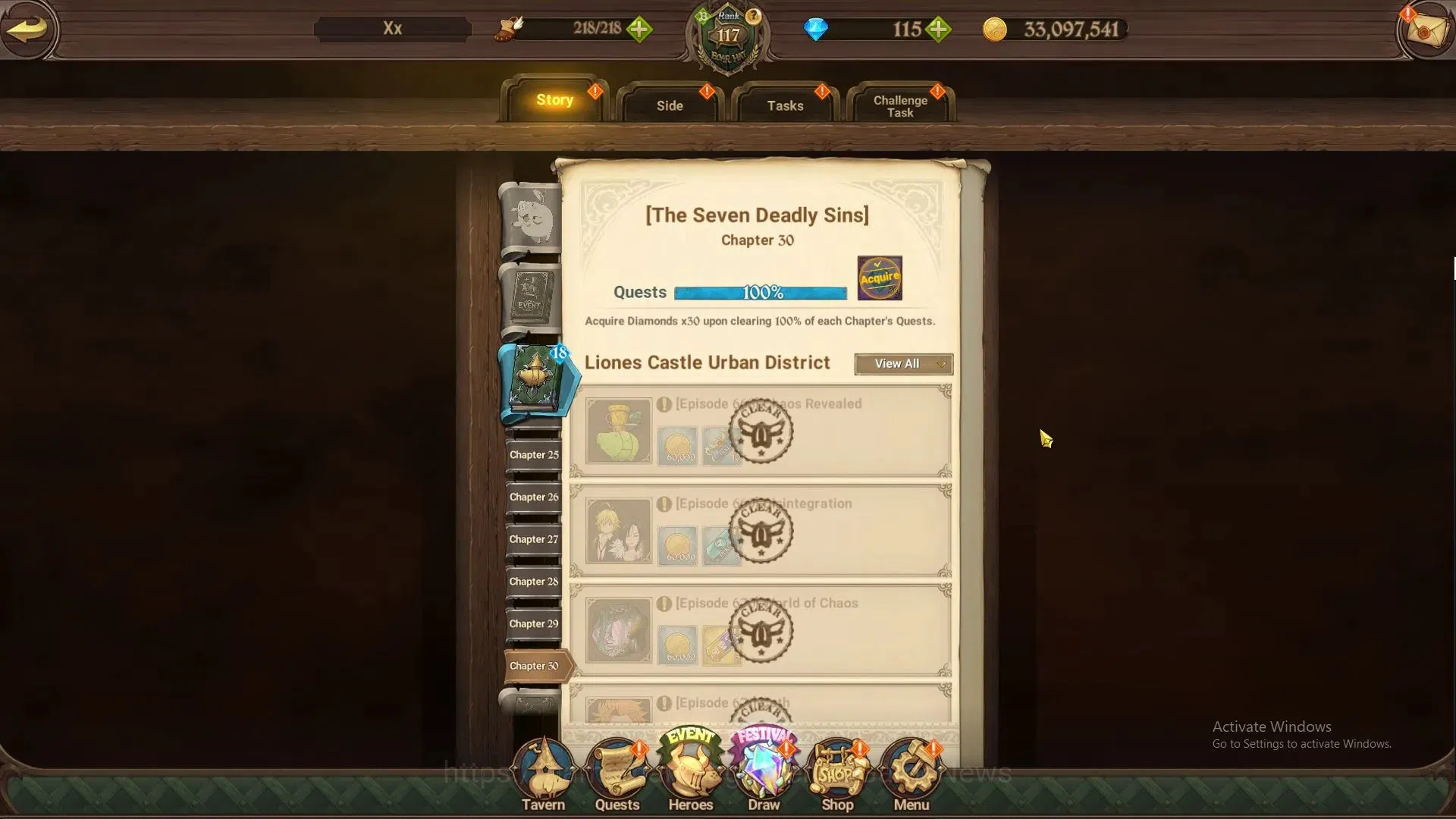 The Seven Deadly Sins: Grand Cross Accounts ASIA|6M CC|115 DM+89 LS|7 LR+11 UR+Colab ReZero|Cu image 4