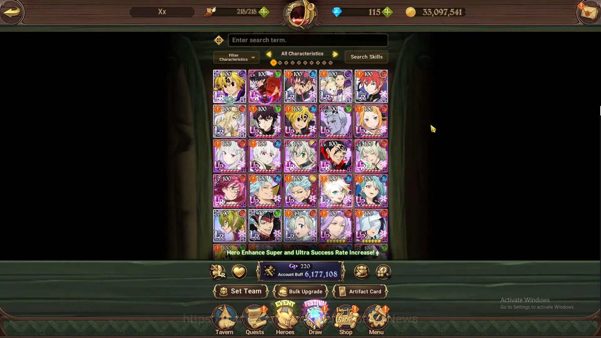 The Seven Deadly Sins: Grand Cross Accounts ASIA|6M CC|115 DM+89 LS|7 LR+11 UR+Colab ReZero|Cu image 5