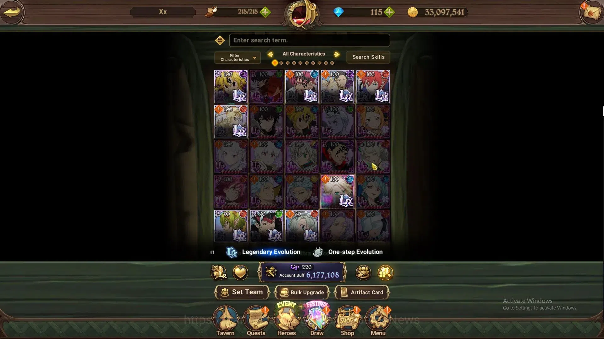 The Seven Deadly Sins: Grand Cross Accounts ASIA|6M CC|115 DM+89 LS|7 LR+11 UR+Colab ReZero|Cu image 8