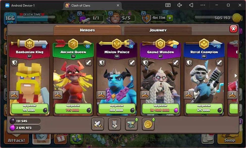 Clash of Clans Accounts Global |TH17-BH 9|LVL 166|HH 9|BK57,AQ73,MP50,GW47 image 10