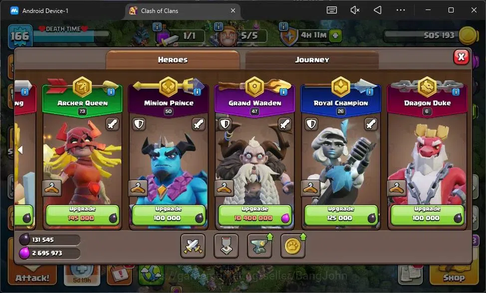 Clash of Clans Accounts Global |TH17-BH 9|LVL 166|HH 9|BK57,AQ73,MP50,GW47 image 11