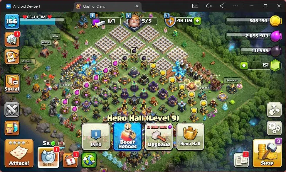 Clash of Clans Accounts Global |TH17-BH 9|LVL 166|HH 9|BK57,AQ73,MP50,GW47 image 8