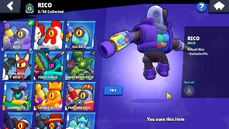 Brawl Stars Accounts Android | Starter 1000 Throp|14 Brawler| Lv5 Brawl image 3