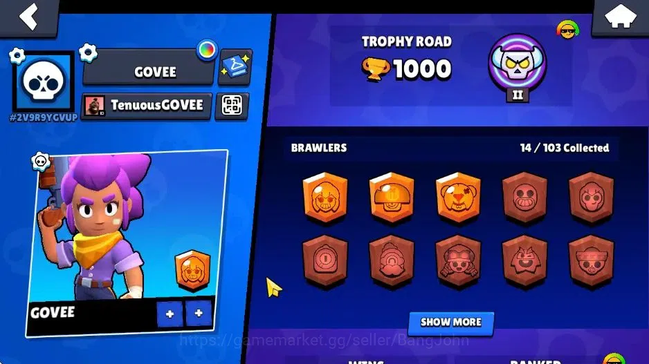 Brawl Stars Accounts Android | Starter 1000 Throp|14 Brawler| Lv5 Brawl image 9