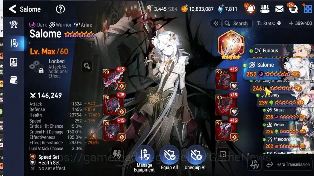 Epic Seven Accounts GLOBAL Unverif|10ML(LOTScales,Salome,BysHwayoung,S image 10
