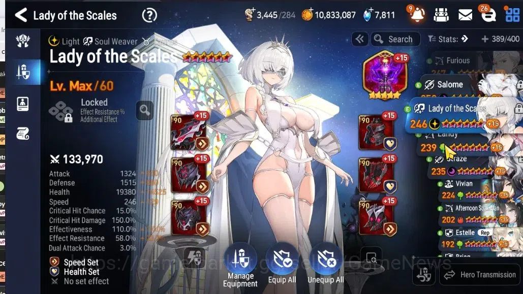 Epic Seven Accounts GLOBAL Unverif|10ML(LOTScales,Salome,BysHwayoung,S image 11