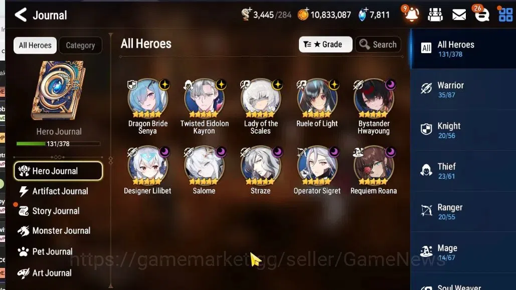 Epic Seven Accounts GLOBAL Unverif|10ML(LOTScales,Salome,BysHwayoung,S image 6