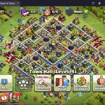 Clash of Clans Accounts High-End TH14-BH6|Lv.121|BK55,AQ58,MP37,GW26,RC12|BM6,HH7|2 Legendary Skins|CN on 500 Gem|Proteck