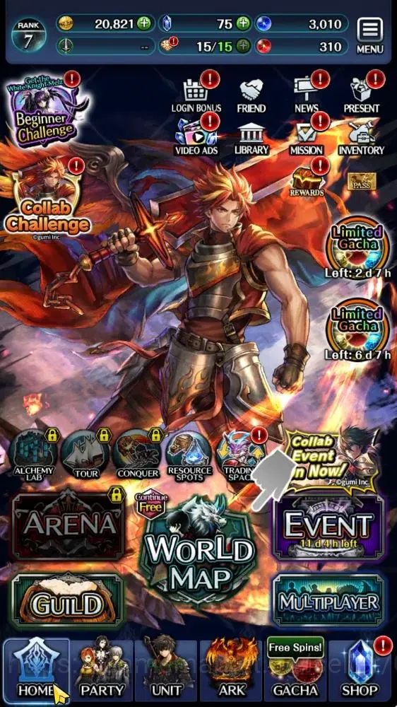 Last Cloudia Accounts Mid‑Game GLOBAL|Rank 7|Collab Brave Frontier (Goddess Tilith,Fire God Vargas) Top Tier Unit (Goddess 4