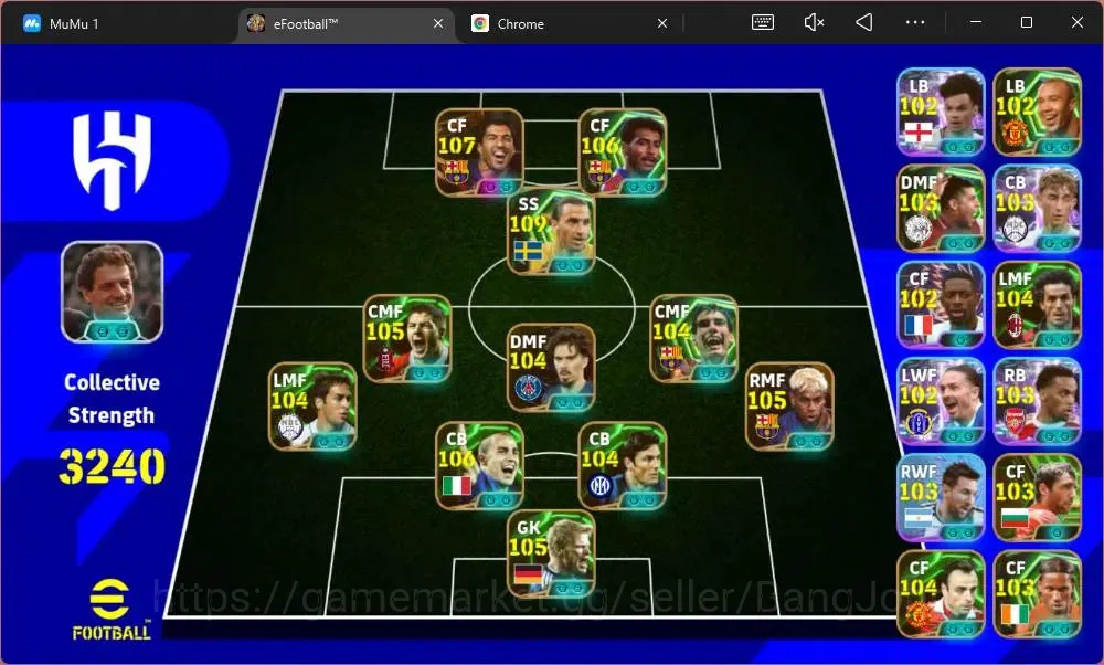 eFootball Accounts Mobile|PW 3240|Bigtime Suarez,Lampard|Epic Ibrahim image 1