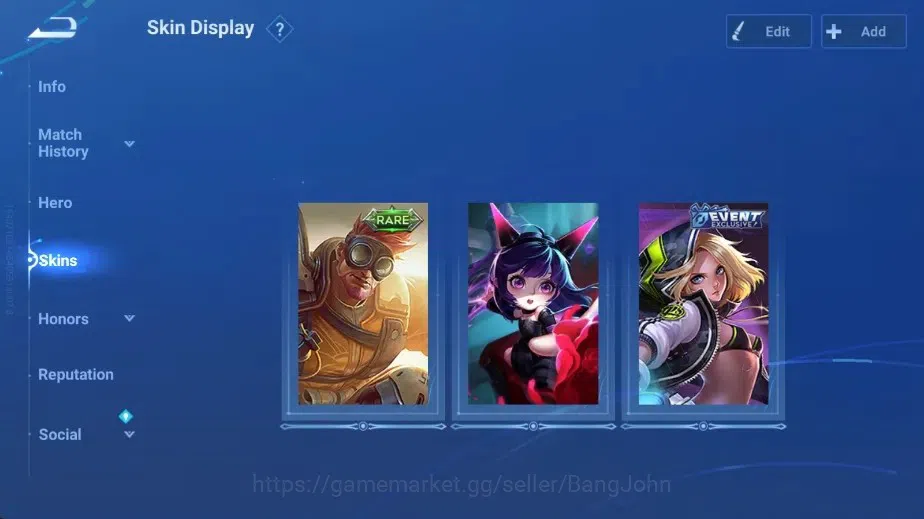Honor of Kings Accounts Global | 16H 3S | 1 Legend Skin Selection Chest | image 3