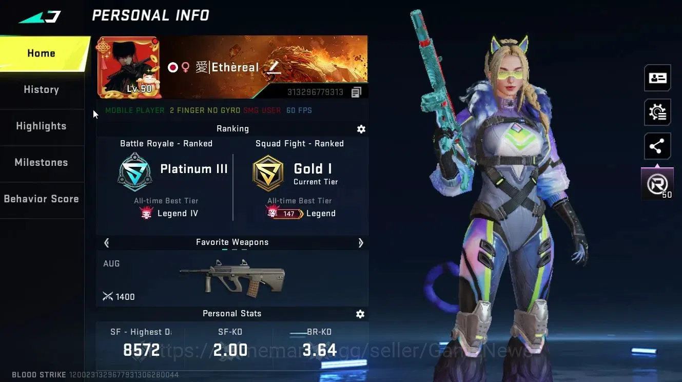 Blood Strike Accounts ASIA|ULTRA MELEE Dualblades-Winter Edge + [Jet,Nov image 2