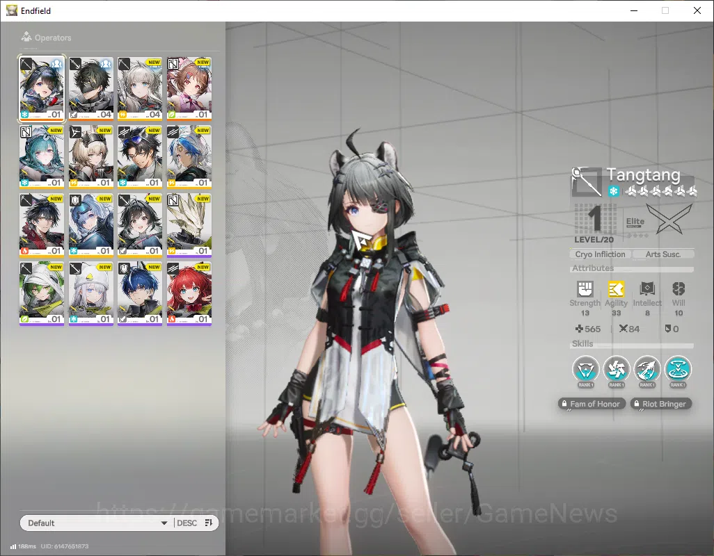 Arknights: Endfield Accounts NA/EU|Lv2|Fresh Starter|SSR2(1Limit)+1(*6 Weapon)| image 12