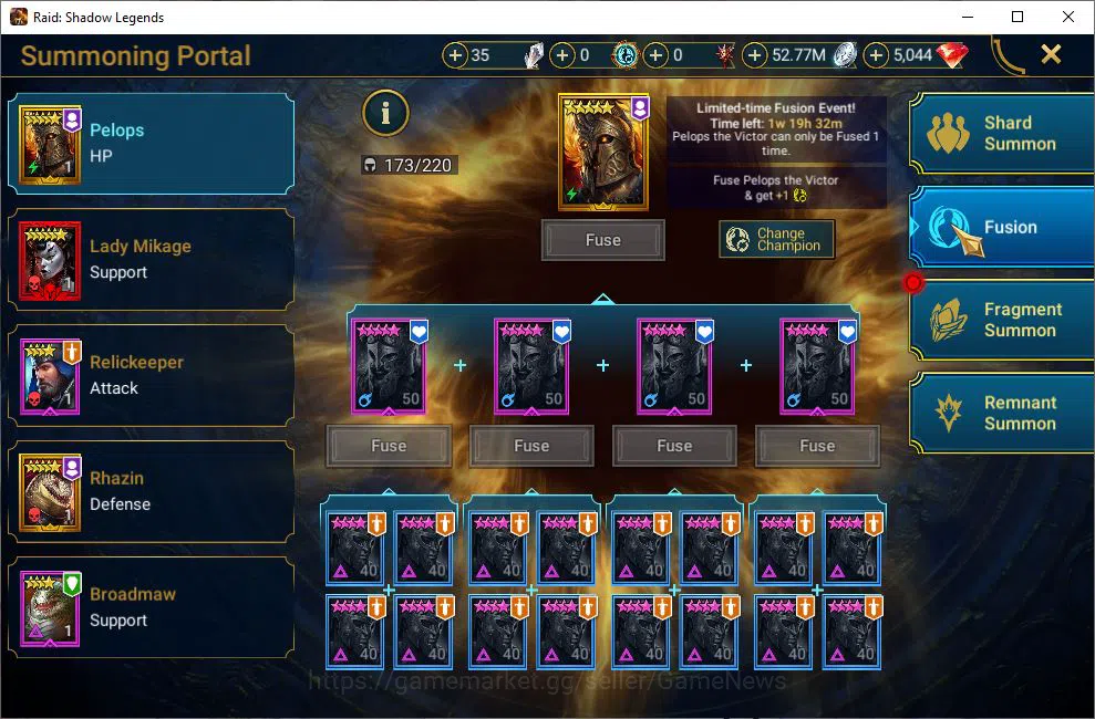 Raid: Shadow Legends Accounts Lv18 438K Power|15 Legendary(Ninja,Alice,Rathalos, image 18