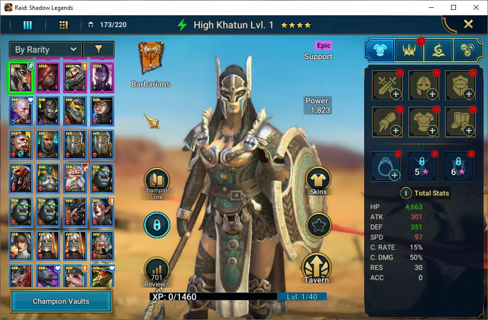 Raid: Shadow Legends Accounts Lv18 438K Power|15 Legendary(Ninja,Alice,Rathalos, image 5