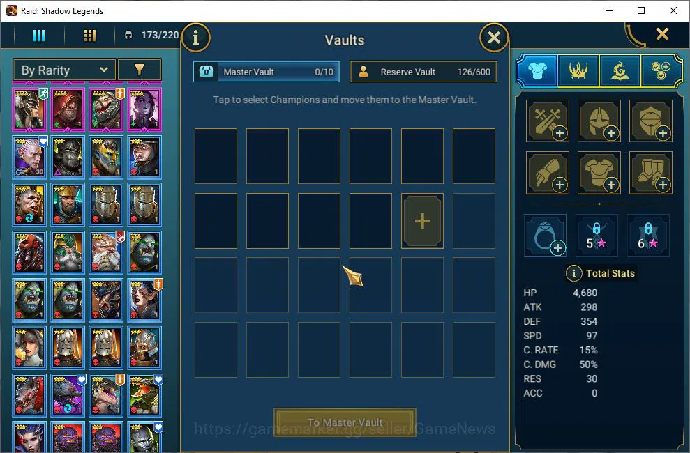 Raid: Shadow Legends Accounts Lv18 438K Power|15 Legendary(Ninja,Alice,Rathalos, image 6