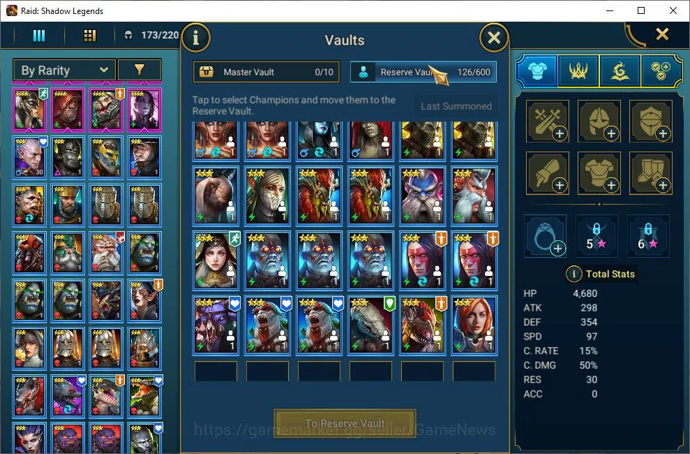 Raid: Shadow Legends Accounts Lv18 438K Power|15 Legendary(Ninja,Alice,Rathalos, image 7