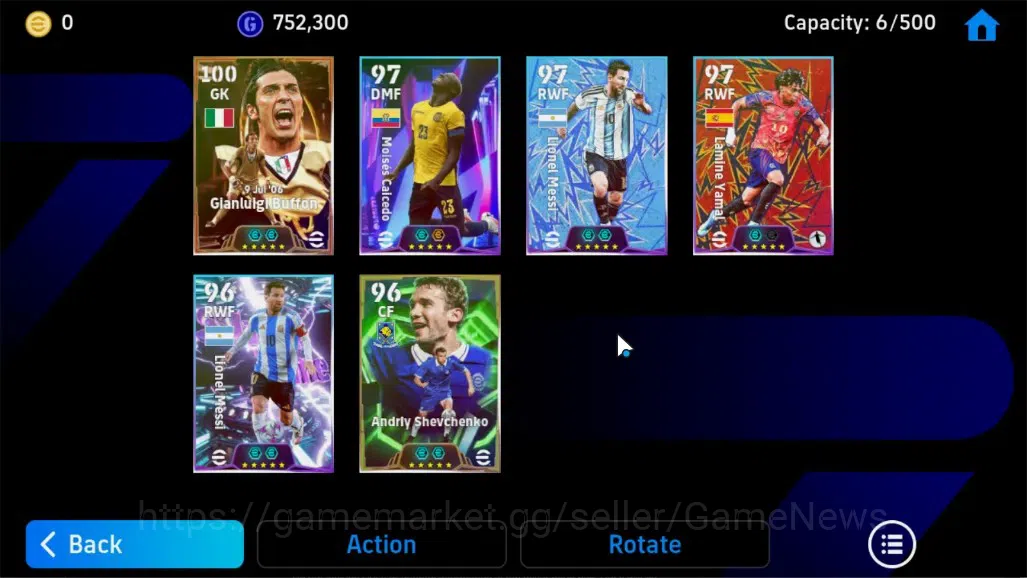 eFootball Accounts Android|Big Time (Gianluigi Buffon),Epic|Andriy Sh image 5