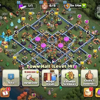 Clash of Clans Accounts High-End LV 136|TH 14-BH 10|HH 8|Lmited Skin|BK 61,AQ 63,GW 47,MP 30,RC 30,DD 10|BM 31,BC 22|CN