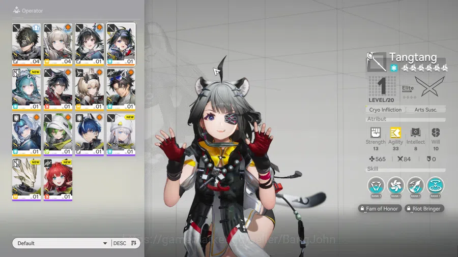 Arknights: Endfield Accounts ASIA | Starter | 1 Limit Tang tang | AKE240B |