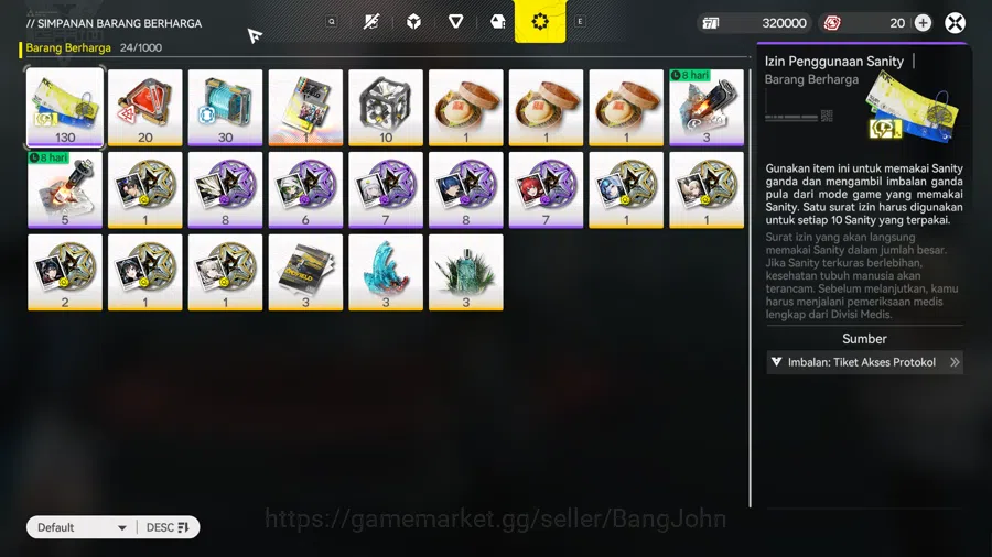 Arknights: Endfield Accounts ASIA | Starter | 1 Limit Tang tang | AKE240B | 4