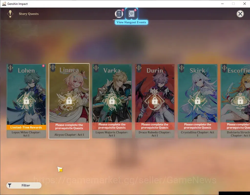 Genshin Impact Accounts ASIA|AR 45|All Unset|1 Limited + 1(*5 Weapon)|Mavu image 16