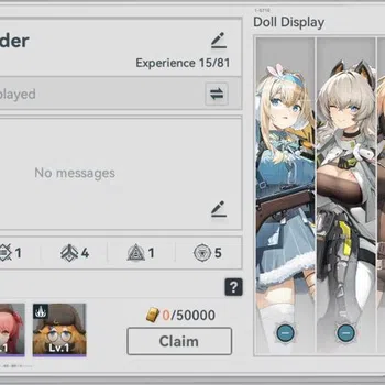 Girls' Frontline Accounts Darkwinter | 3 SSR Suomi + Petriya + Golden melody image 1