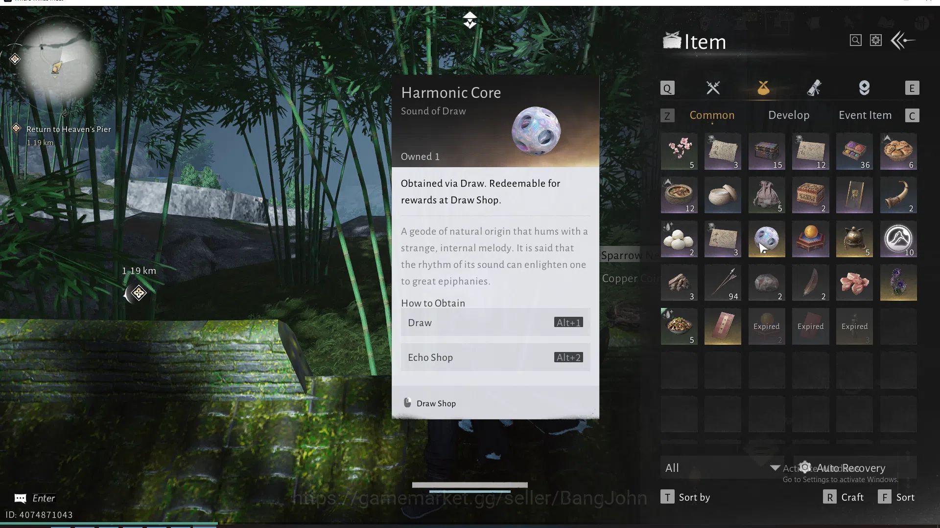 Where Winds Meet Accounts Global | 1 Harmonic Core | MC Male | Starter RA060 image 2