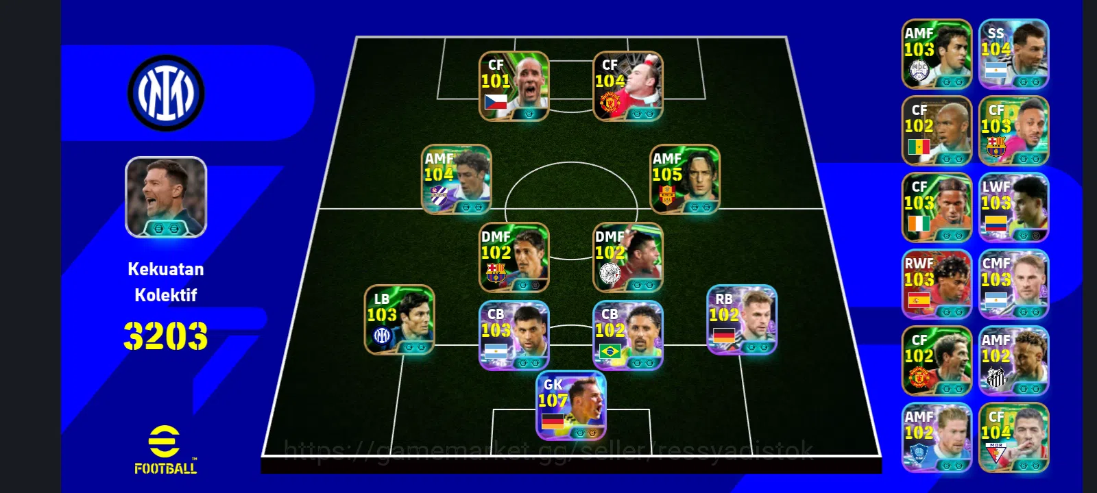 eFootball Accounts Legends & Iconic Players EFOOTBALL OLD ACCOUNT | NEW CARD RUI COSTA,TOTTI,J KOLLER,M NEUER,ZANETTI,W 1