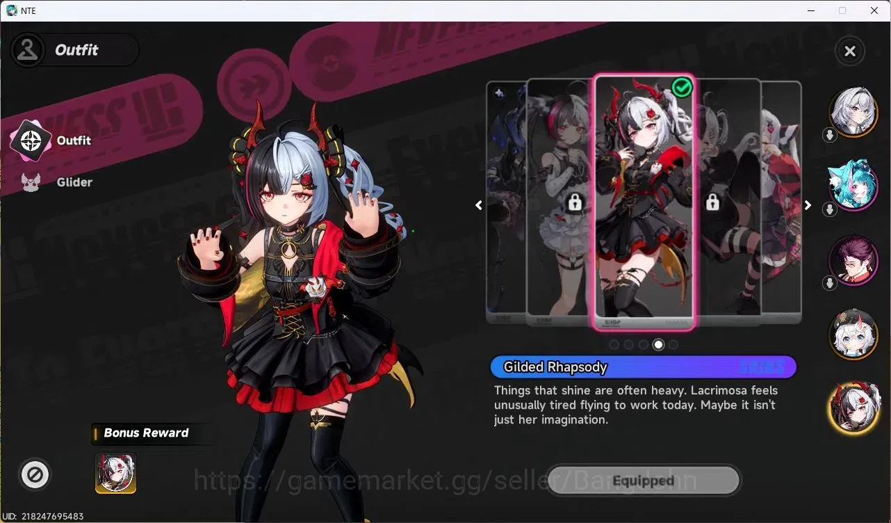 Neverness to Everness Accounts SEA | Hunter Lv 3 | 2 S-Class (Lacrimosa+Gilded Ou image 3