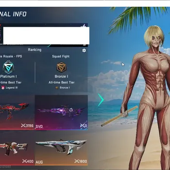 Blood Strike Accounts Collab Skin ASIA | EVO: SVD-Reaper|1 Eternal Gun|2 Collab Gun [AOT, OPM]|4 Ultra Gun|1 Ultra