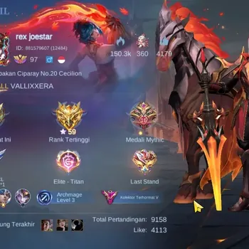 Mobile Legends: Bang Bang Accounts Collector Hero 133|Skin 362|Ex Glory 62|Prime Beatrix,Lbox Leomord,Tf Roger,Sanrio