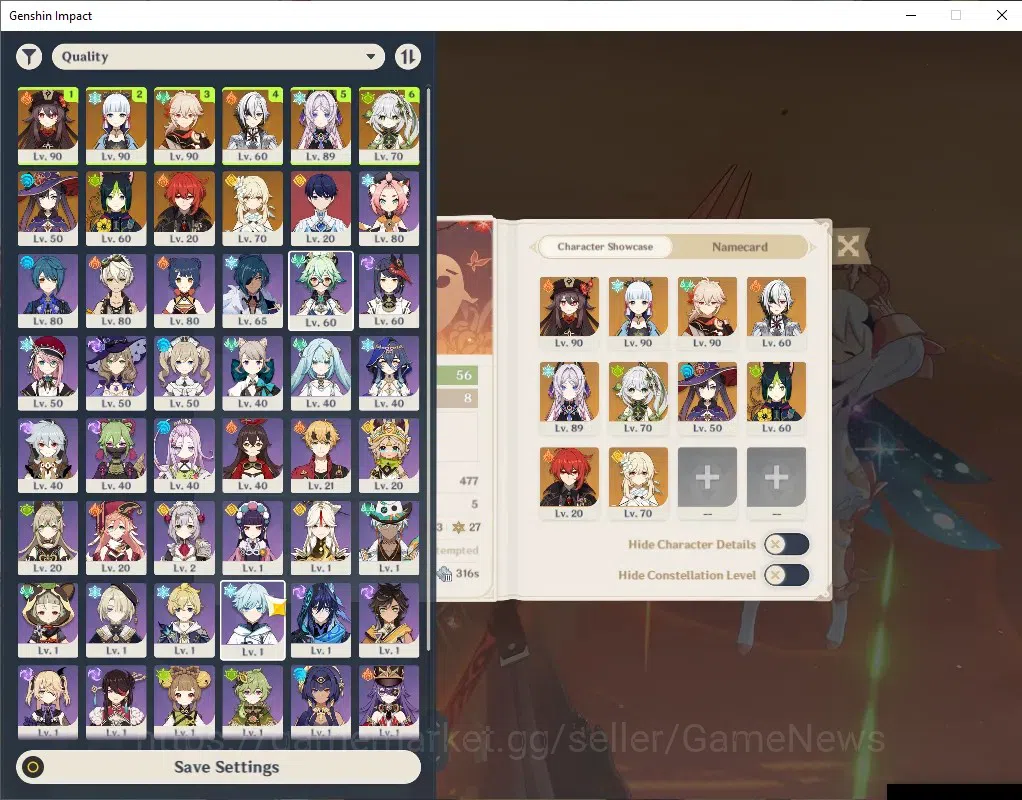 Genshin Impact Accounts ASIA|AR 56|6 Limited + 7 (*5Weapon)|(Hutao,Nahida) image 1
