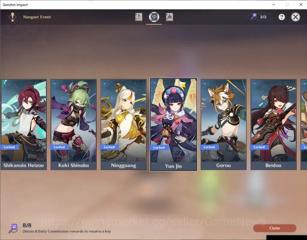 Genshin Impact Accounts ASIA|AR 56|6 Limited + 7 (*5Weapon)|(Hutao,Nahida) image 17