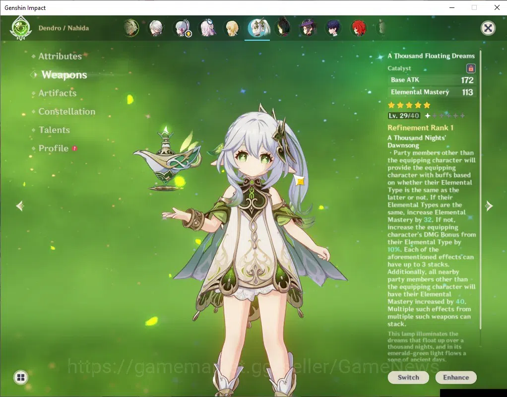 Genshin Impact Accounts ASIA|AR 56|6 Limited + 7 (*5Weapon)|(Hutao,Nahida) image 4