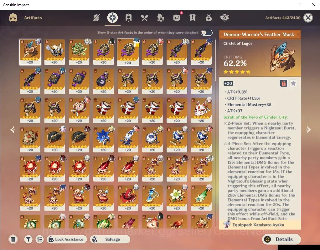 Genshin Impact Accounts ASIA|AR 56|6 Limited + 7 (*5Weapon)|(Hutao,Nahida) image 6