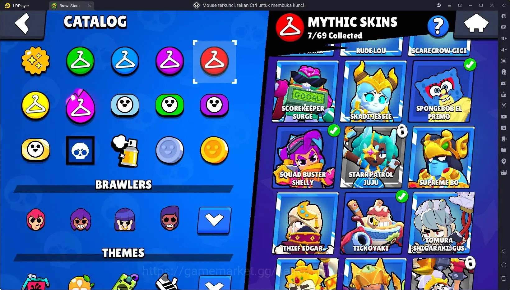 Brawl Stars Accounts Trophy 31686|92 Brawler|11 Max Hypercharge|3 Hc(Kenji,Buzz,Poco),6 Legend,7 Mythic|9589 Bling 10