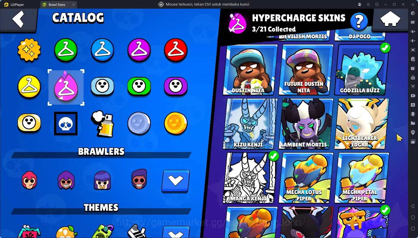 Brawl Stars Accounts Trophy 31686|92 Brawler|11 Max Hypercharge|3 Hc(Kenji,Buzz,Poco),6 Legend,7 Mythic|9589 Bling 14