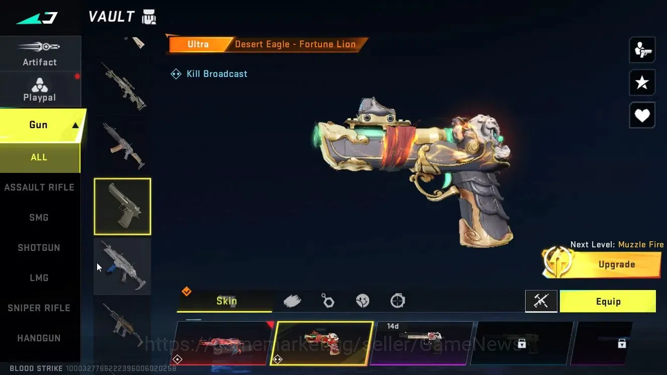 Blood Strike Accounts ASIA|ETERNAL DEagle-Scorpius|Colab 7DS[AK47,M700]| image 13