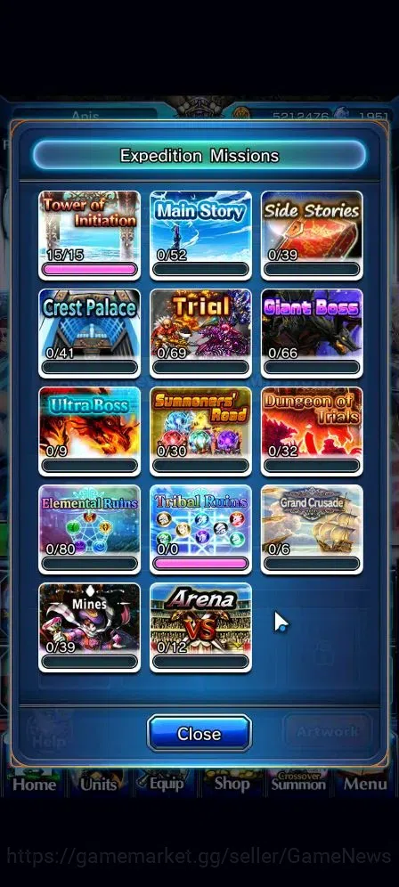 Grand Summoners Accounts Global|Rank 1|1951 cc Ready Gacha|8 Ascend 3 TW| [ image 10