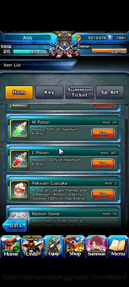 Grand Summoners Accounts Global|Rank 1|1951 cc Ready Gacha|8 Ascend 3 TW| [ image 2