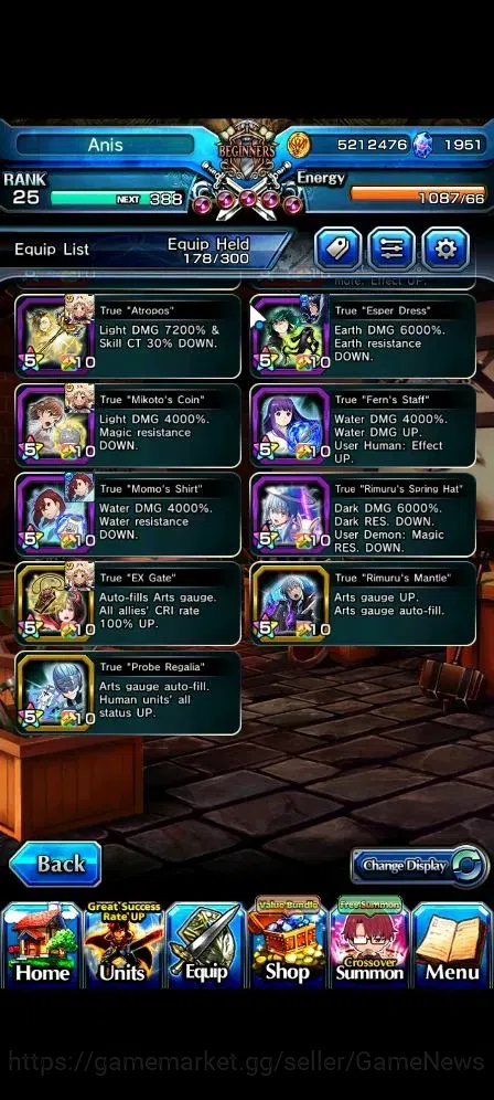 Grand Summoners Accounts Global|Rank 1|1951 cc Ready Gacha|8 Ascend 3 TW| [ image 6