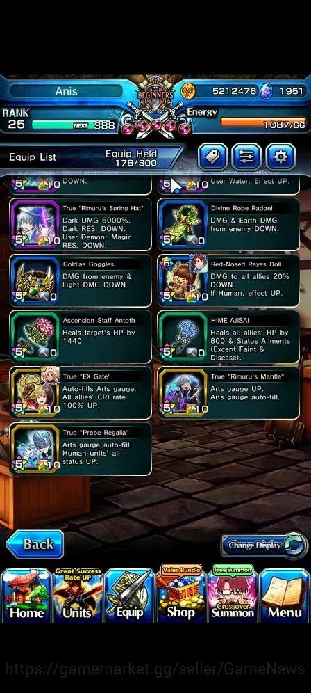 Grand Summoners Accounts Global|Rank 1|1951 cc Ready Gacha|8 Ascend 3 TW| [ image 9