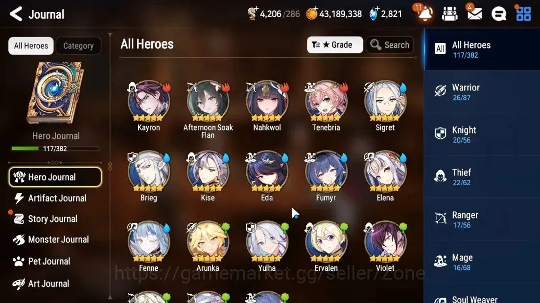 Epic Seven Accounts Mid-Tier ASIA Unverif|New Era|6 ML(SN Yulha,DB Senya,S Taeyou,Etc)+Abyss Fumyr,Landy|Abyss F51|PoH 8