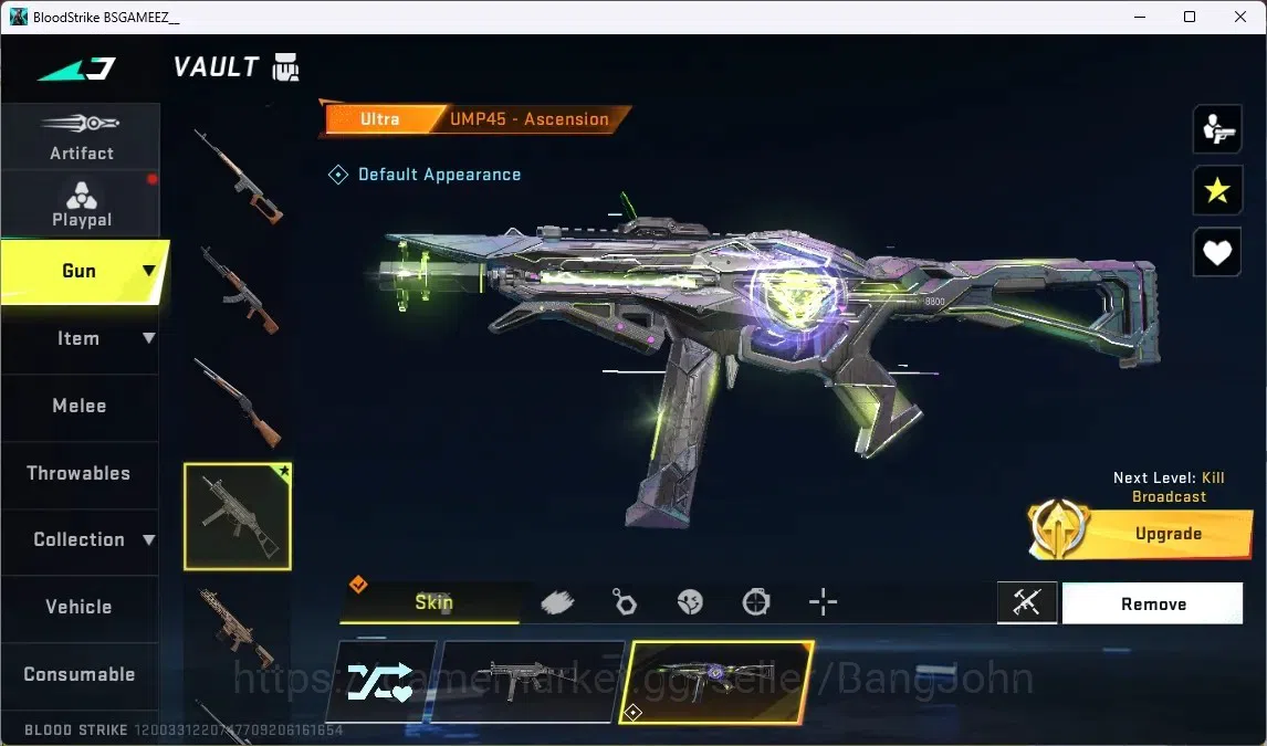 Blood Strike Accounts ASIA | 1 ULTRA: UMP45-Ascension | EPIC EXCEUTION-N image 2