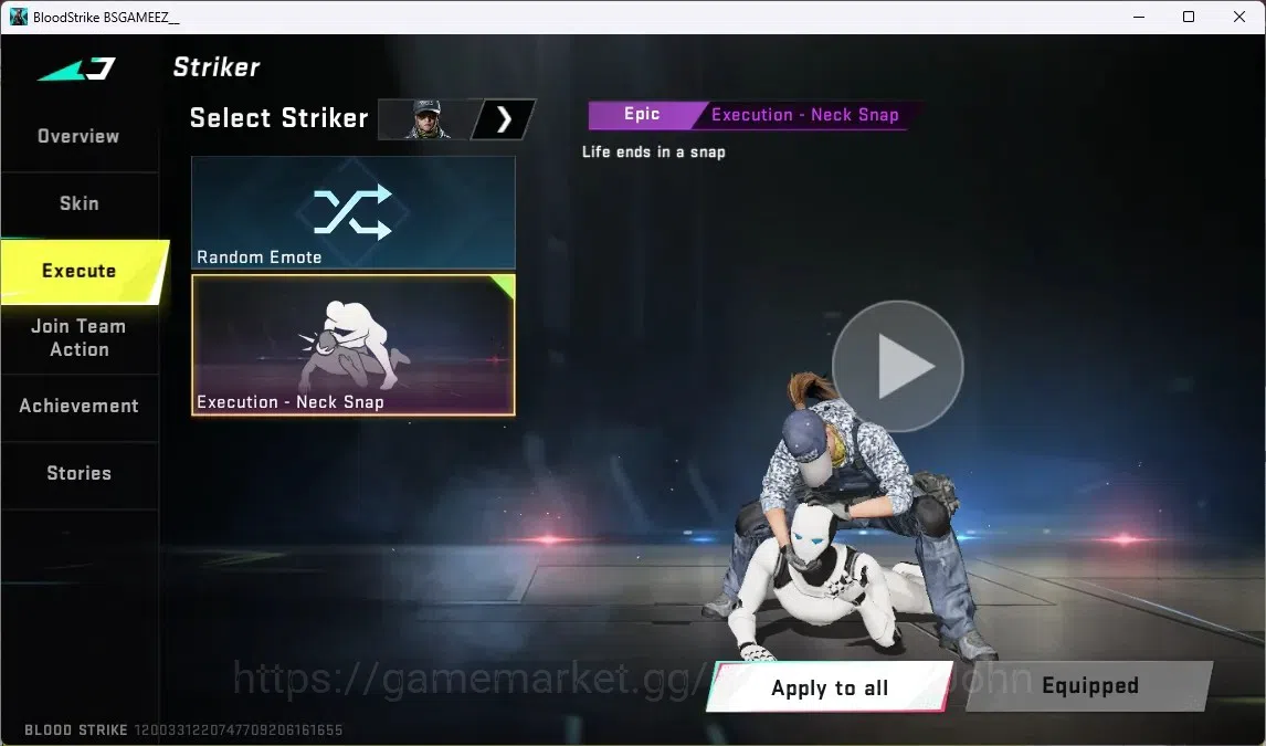 Blood Strike Accounts ASIA | 1 ULTRA: UMP45-Ascension | EPIC EXCEUTION-N image 3
