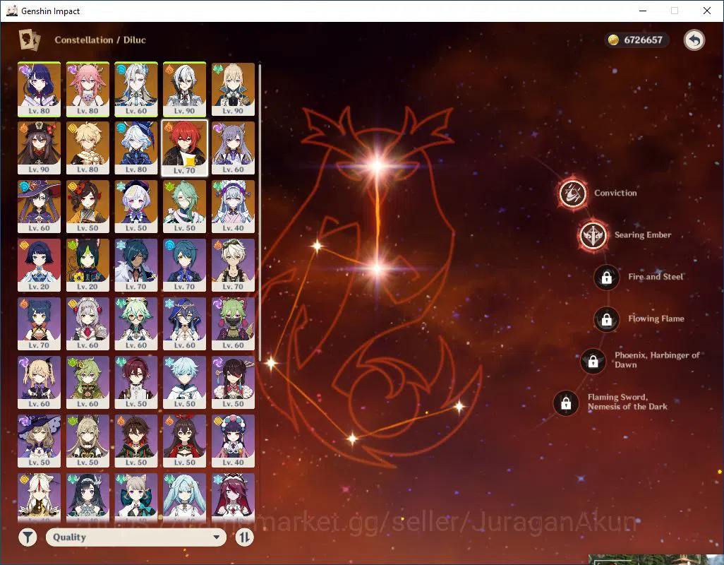 Genshin Impact Accounts Mid Game ASIA |AR 56|FREE HSR|7 Limited 4