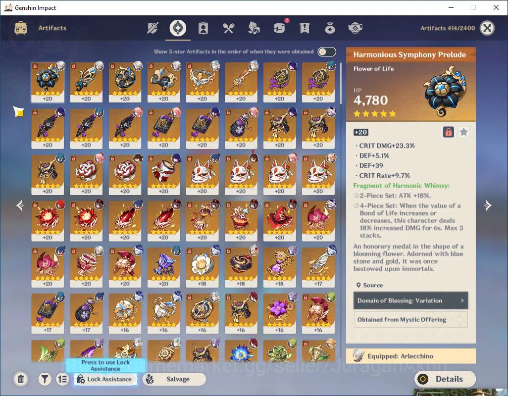 Genshin Impact Accounts Mid Game ASIA |AR 56|FREE HSR|7 Limited 6