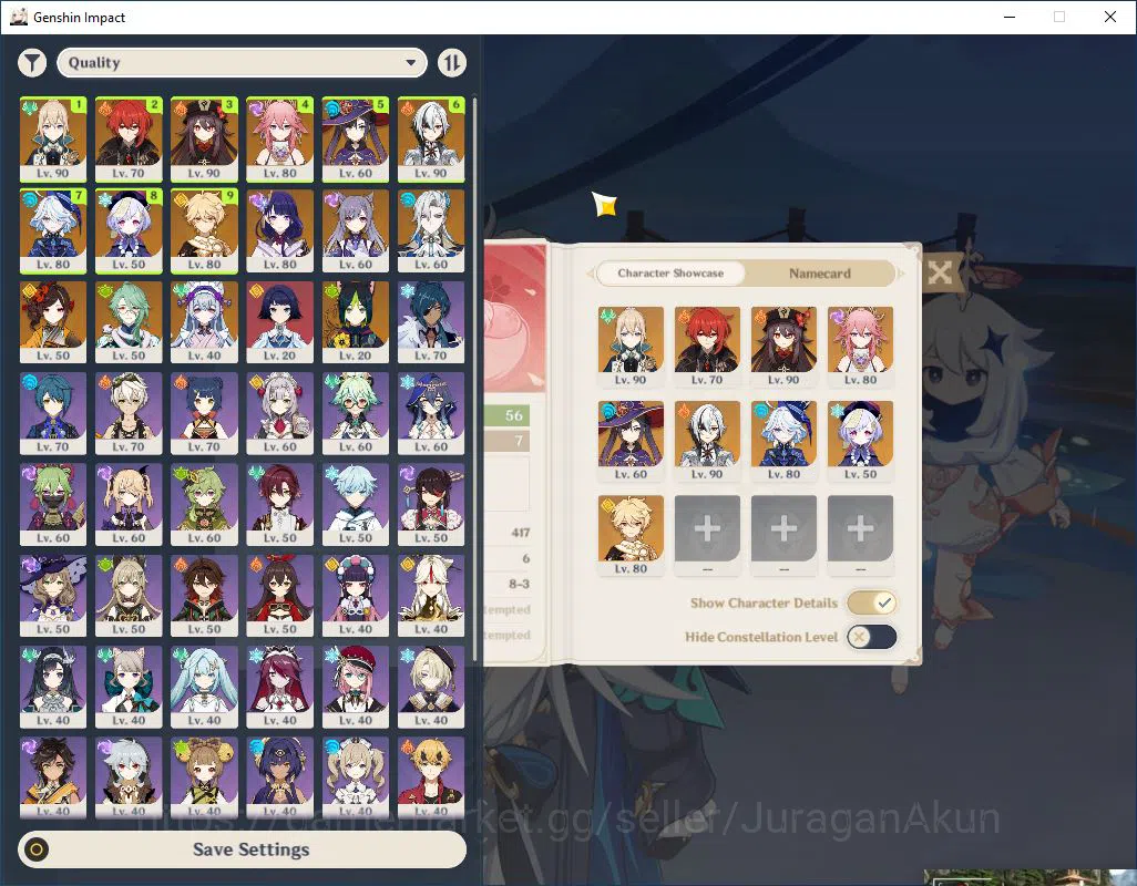 Genshin Impact Accounts Mid Game ASIA |AR 56|FREE HSR|7 Limited 2