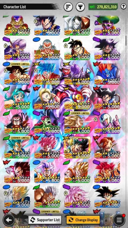 Dragon Ball Legends Accounts Global | Lvl 166|270M Total Power|7.1K CC|1 LR|6 U image 13